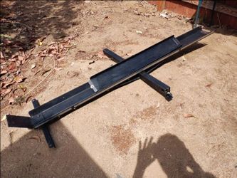 Heavy duty motorcycle hitch carrier