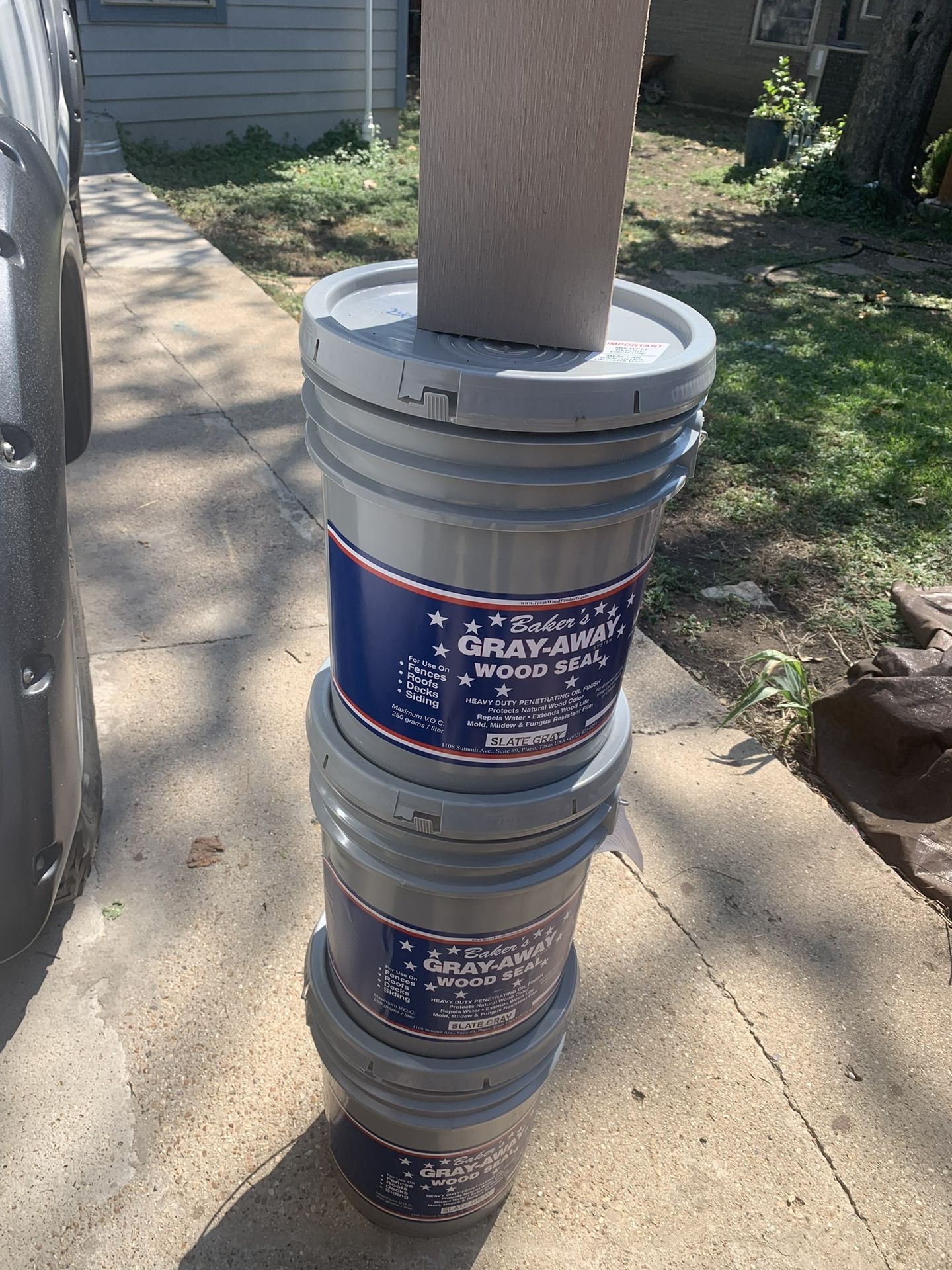 Brand New! Baker’s Slate Gray Wood Seal/Stain 80 Each 5 Gallon