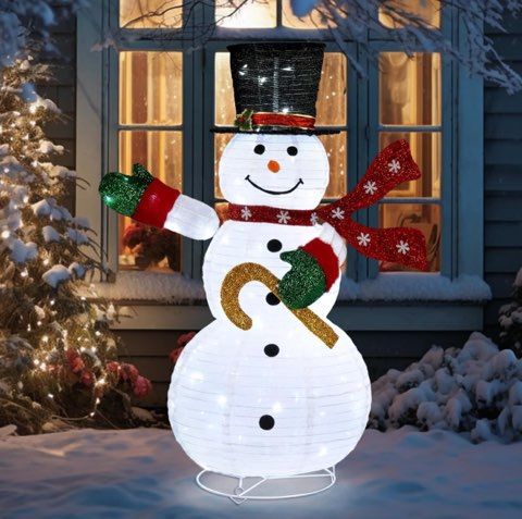 Outdoor Christmas 4 FT Lighted Snowman(CH021)
