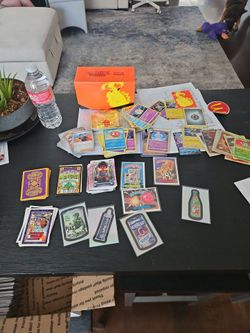 Pokemon cards,Gijoe,cabbage pale, disney and Hyborian cards