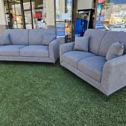 Brand NEW SOFA & LOVE SEAT GREY $489