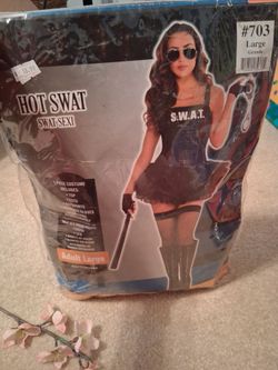 Womens size 10-12 costume swat