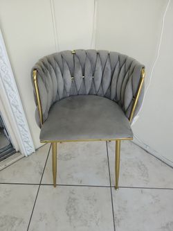 Single gray microfiber chair $6.50