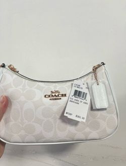 White Teri C Shoulder Purse