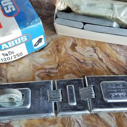 ABUS Double Joint 120/250 Hinged HEAVY DUTY  Steel Security Hasp GERMAN made 10"