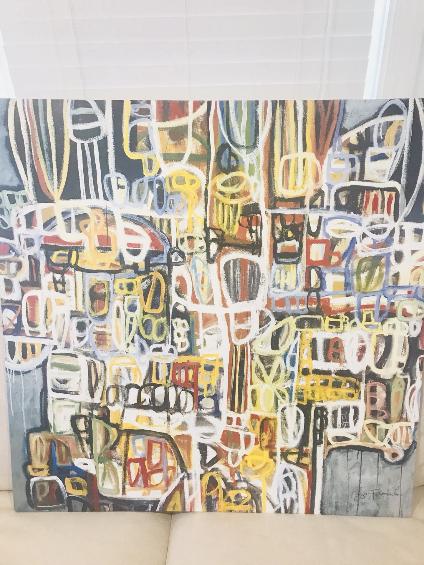 Beautiful Abstract Canvas art. Ready to hang! Must pick up in Kensington MD-20895
