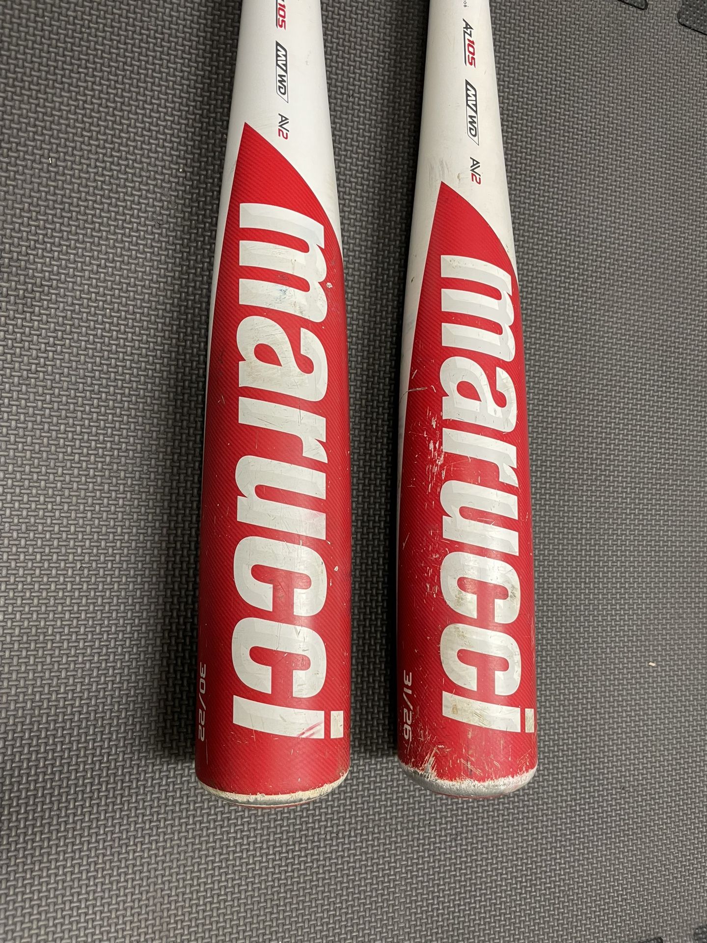 2 Marucci CAT 8 USSSA baseball bats