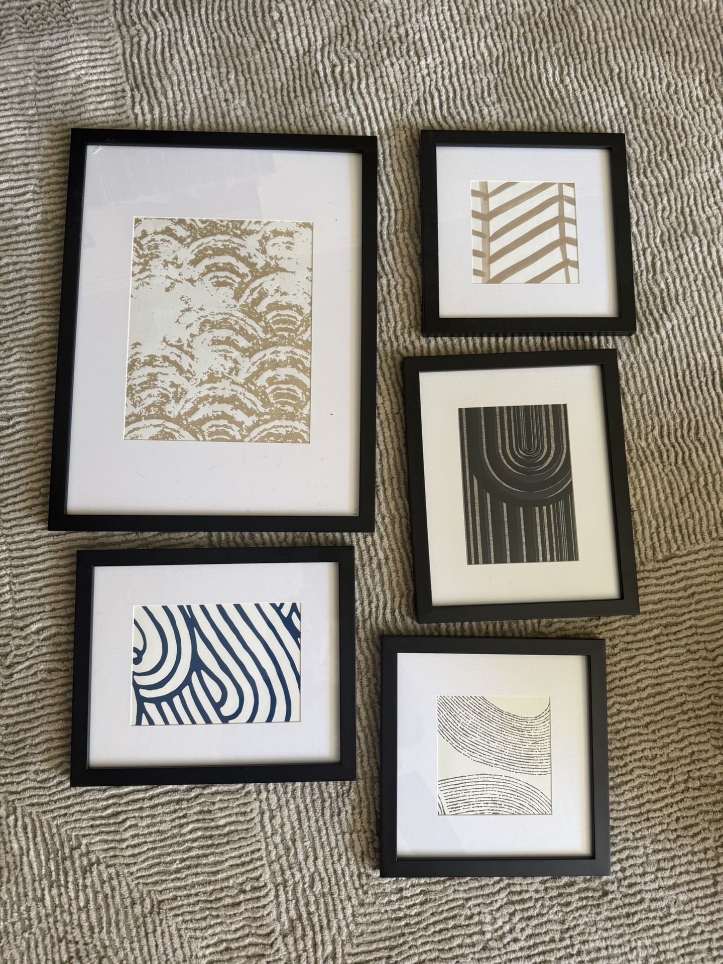 Set of Abstract Art Prints for Gallery Wall - Will Not Sell Individually 