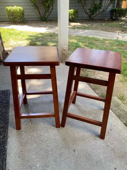 Counter Height Wooden Stools
