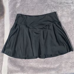 Black Athletic Tennis Skort