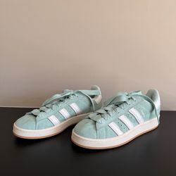 Adidas Womens 8 Campus 00s Shoes Ash Green White JQ5752 Casual Sneakers