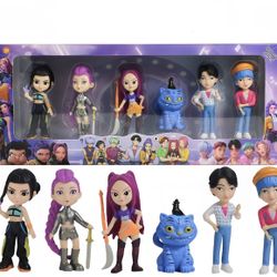 KPOP DEMON HUNTERS, 6 Pcs Action Figures (Brand New)