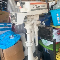 Sea Horse 2 Johnson  Outboard  Motor With Stand
