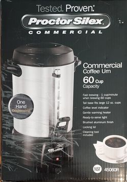 New Hamilton Beach 45060R Commercial Aluminum Coffee Urn Brewer  120v