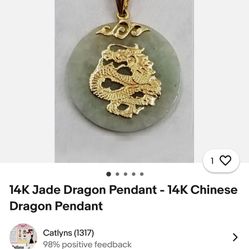 14k Gold Jade 