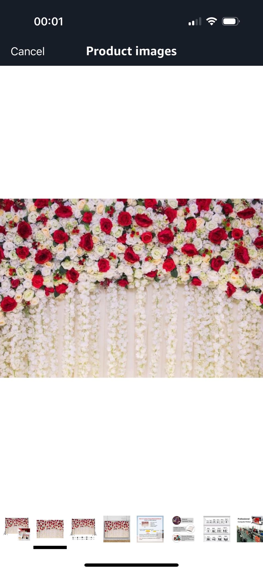 Flower Back Drop