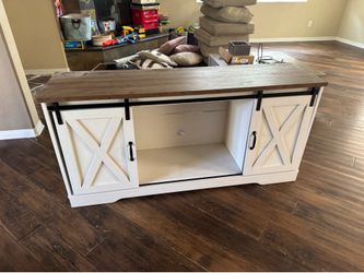 Farm style TV stand