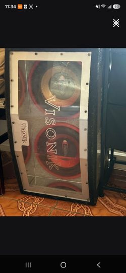 Visonik Dual Subwoofer Speaker Box