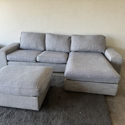 IKEA Sectional Sofa Couch Ottoman 