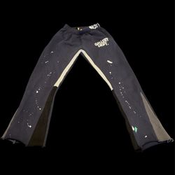 Gallery Dept Style Sweatpants Men Medium – Navy Paint Splatter Streetwear