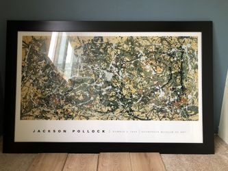 Framed artwork Jackson Pollocks Number 8