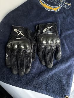 Alpinestars Alpine Stars Riding Gloves Sport Bike Bikes Moto Harley Atv Leather Hardshell Outershell 
