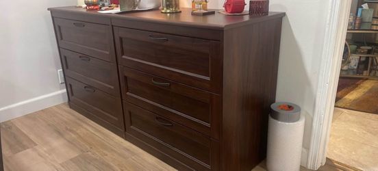 IKEA Dark Brown 6 Drawer Dresser