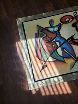 Encore Alex Alfred Gockel Hand Signed canvas framed h 40.8inc l 55.2 incg