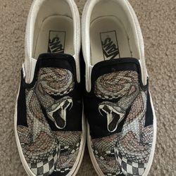 Snake Patterned Vans Shoes 
