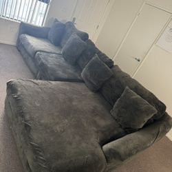 Brighton Mocha Goose Down Sectional Sofa