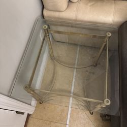 Glass end table X 2 