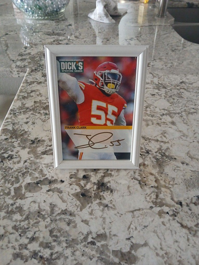Frank Clark Autograph Pic
