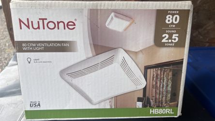 Broan-NuTone 80 CFM Ceiling Bathroom Exhaust Fan with Light