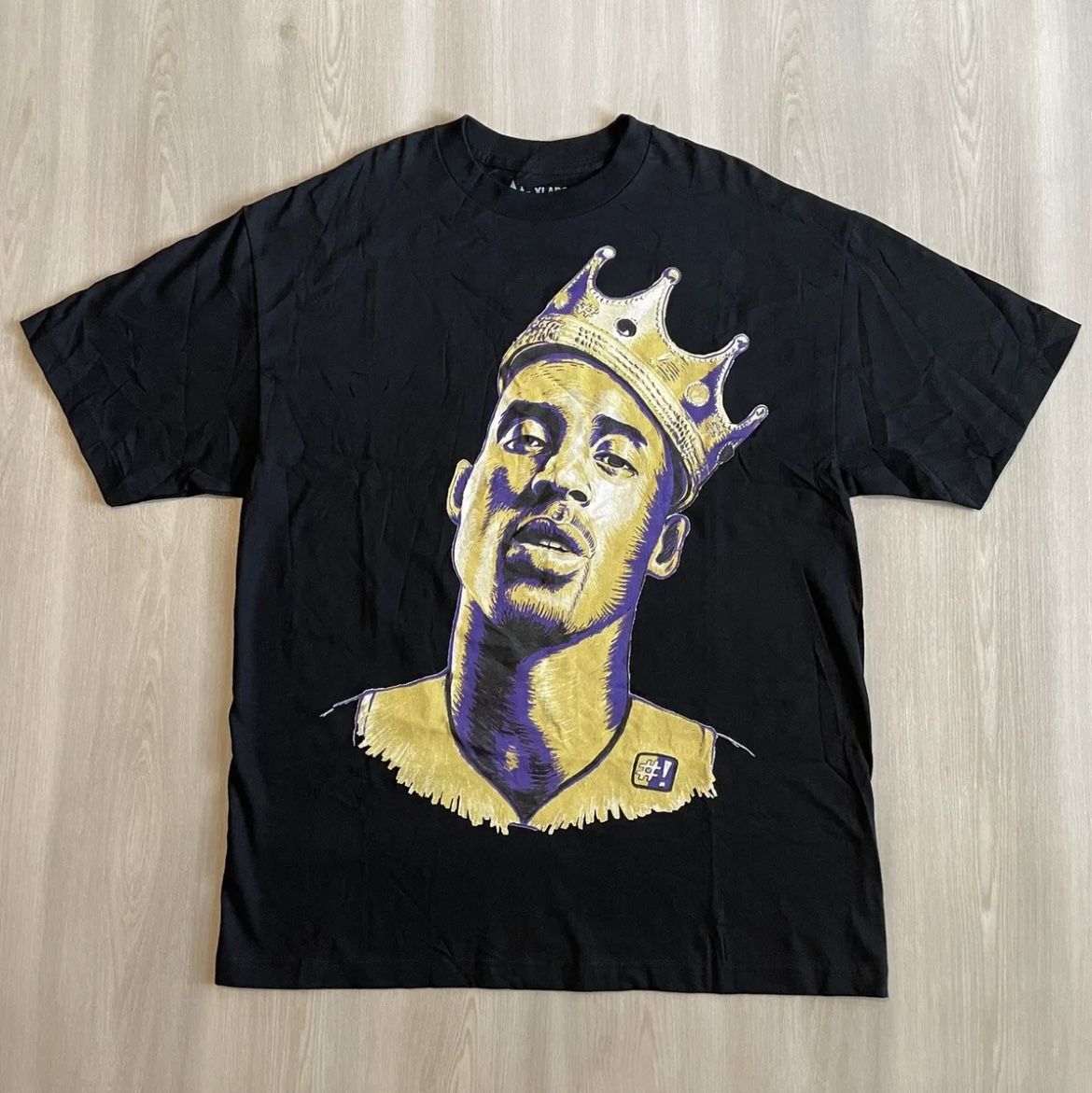 Rare Kobe Bryant Forest Lab Only Kings Have Rings T Shirt LA Lakers NBA Size XL