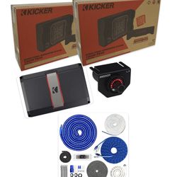 NEW FULL BASS PACKAGE KICKER L7t 12” INSTALLED FIT SINGLE AND CREW CAB TRUCKS