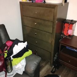 Brown Wooden Dresser