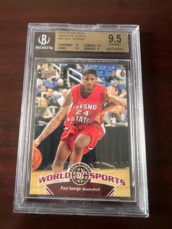 2010 Upper Deck World of Sports Paul George #44 BGS 9.5 Rookie RC Fresno State