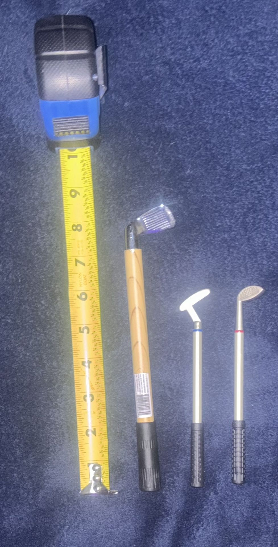 Miniature Golf Clubs & 8 Inch Silver Wedge Refillable Lighter 