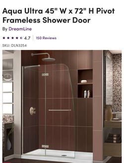 🌟 LUXURY DREAMLINE SHOWER DOOR — BRAND NEW, HALF PRICE! 🌟 (Still sealed in the original packaging!)