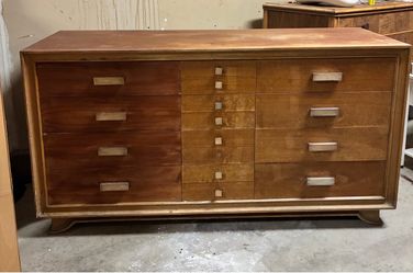 Mid century modern 12 drawer dresser