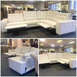 ✨White Sleek Sectional✨-$1295 including Delivery!! Payment after delivery!