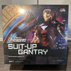 Iron Man Mark VI Action Figures Suit-Up Gantry