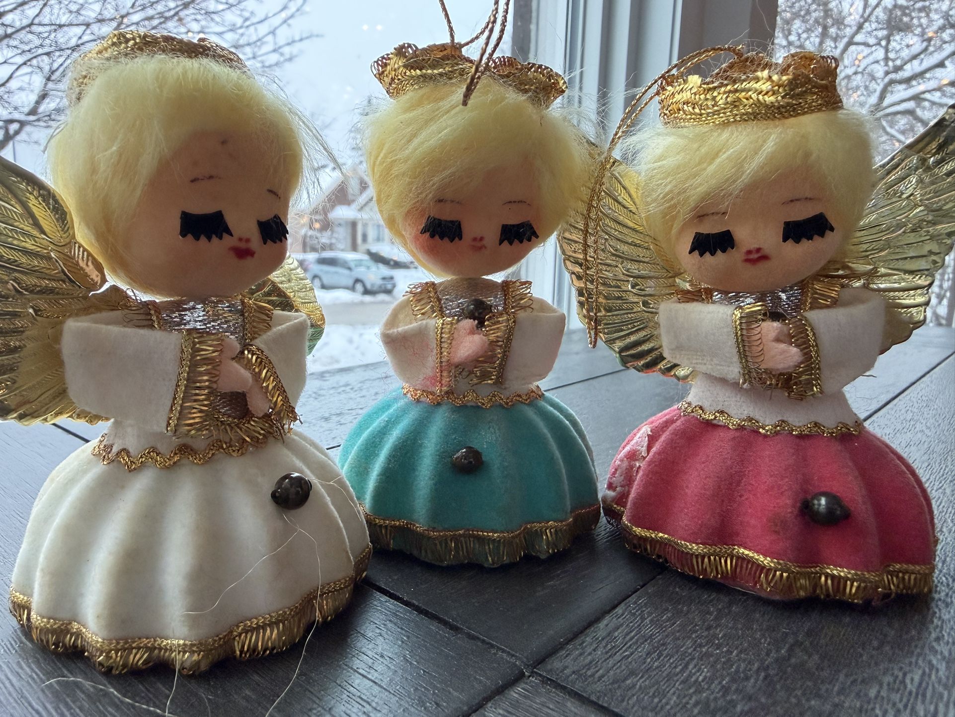 Vintage Christmas Angel Ornaments