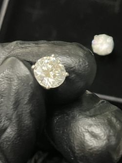 Sterling Sliver Moissanite Earrings