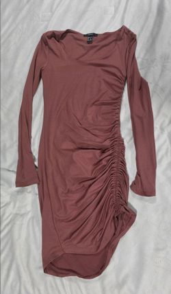 Small Ruched Long Sleeve Mini Dress