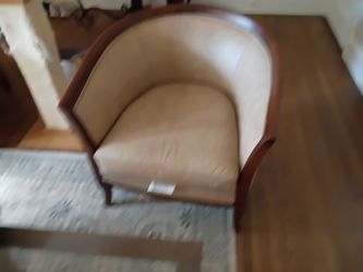 Ethan Allen Leather Chair