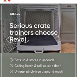 Diggs Collapsible Crate  Medium On Wheels 