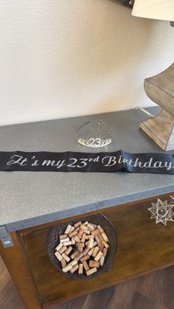 23rd birthday sash and tiara