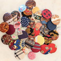 38 Vintage Fabric and Paper Pins