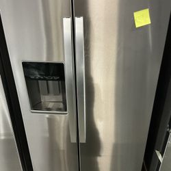 Whirlpool 36 in. 20.85 cu ft. Counter Depth Side-by-Side Refrigerator in Fingerprint Resistant Stainless Finish w/ TruCool System